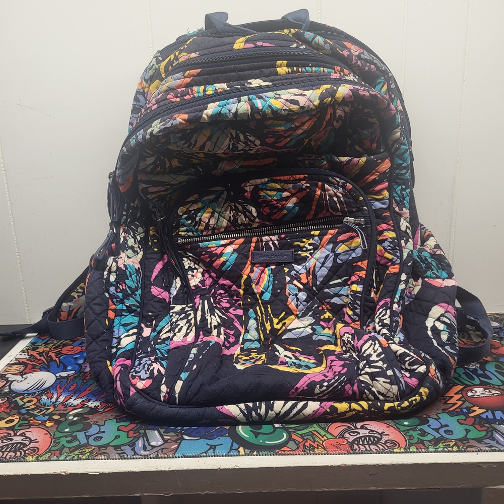 Colorful Quilted Backpack